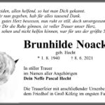 Traueranzeige Brunhilde Noack, geb. Hecht