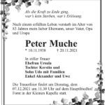 Traueranzeige Peter Muche