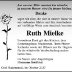 Danksagung Ruth Mielke