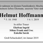 Traueranzeige Helmut Hoffmann