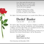 Traueranzeige Detlef Basler