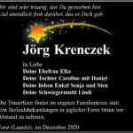 Traueranzeige Jörg Krenczek