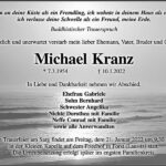 Traueranzeige Michael Kranz