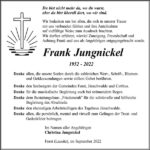 Danksagung Frank Jungnickel