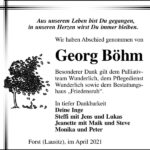 Danksagung Georg Böhm