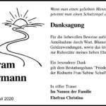 Danksagung Wolfram Aldermann