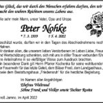Danksagung Peter Nohke