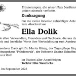 Danksagung Ella Dolik