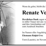 Danksagung Renate Volprich