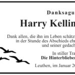 Traueranzeige Harry Kelling
