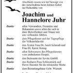 Traueranzeige Hannelore Juhr