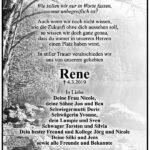 Traueranzeige Rene