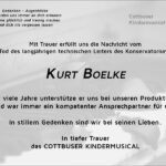 Nachruf Kurt Boelke