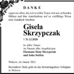 Danksagung Gisela Skrzypczak