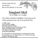 Traueranzeige Siegbert Moll