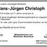 Traueranzeige Herr Hans-Jürgen Christoph