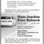 Traueranzeige Peter Bobusch