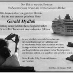 Danksagung Gerald Mydlak
