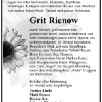 Danksagung Grit Rienow