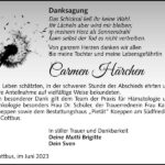 Danksagung Carmen Härchen