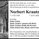 Traueranzeige Norbert Krautz