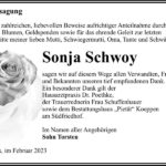 Danksagung Sonja Schwoy