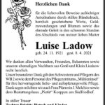 Danksagung Luise Ladow