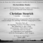Danksagung Christian Steurich