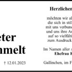 Danksagung Dieter Frommelt