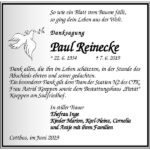 Danksagung Paul Reinecke