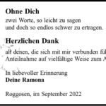 Danksagung Ralf Finke