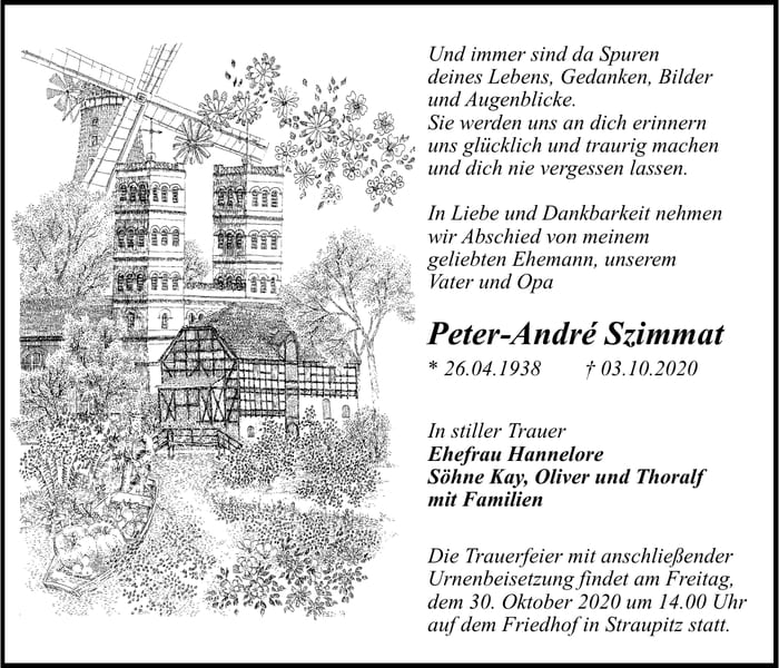 Traueranzeige Peter-André Szimmat
