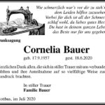Danksagung Cornelia Bauer