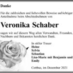 Danksagung Veronika Schaber