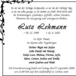 Traueranzeige Lutz Lehmann