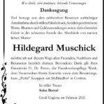 Danksagung Hildegard Muschick
