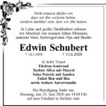 Traueranzeige Edwin Schubert