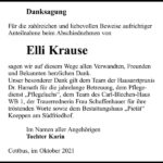 Danksagung Elli Krause