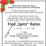 Traueranzeige Fred „Spitz“ Rattei