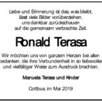 Danksagung Ronald Terasa