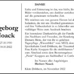 Danksagung Ingeborg Noack