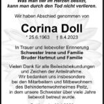 Danksagung Corina Doll
