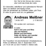 Traueranzeige Andreas Meißner