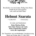 Traueranzeige Helmut Szarata