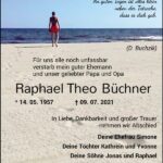 Traueranzeige Raphael Theo Büchner