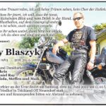 Traueranzeige Ray Blaszyk