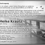 Traueranzeige Heike Krautz, geb. König