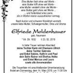 Traueranzeige Elfriede Moldenhauer, geb. Neumann