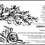 Traueranzeige Sabine Böhnhardt, geb. Hanschke