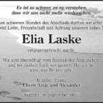 Danksagung Elia Laske